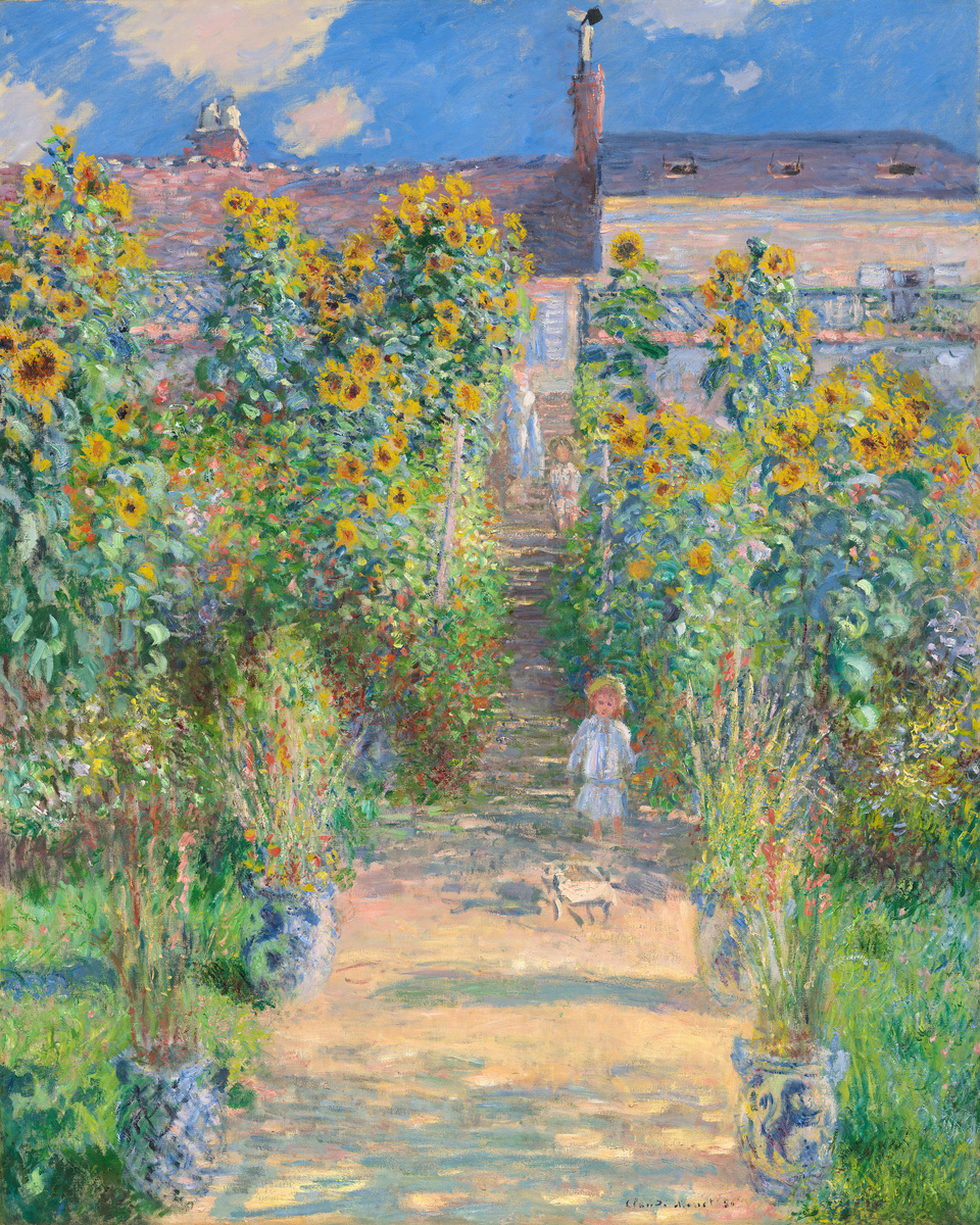 The Artist's Garden at Vétheuil by Claude Monet, 1881. Courtesy of National Gallery of Art, Washington.